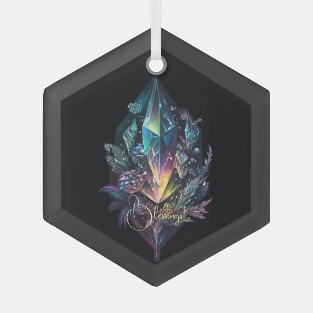 Create Your Own Mystical Crystals Glass Tree Decoration (Front)