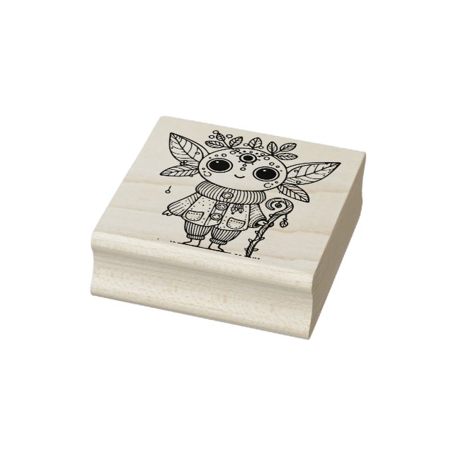 Create Your Own Mystical Fantasy Creature Shaman Rubber Stamp (Stamp)