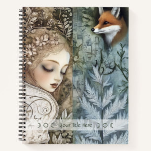 Create Your Own Mystical Fox Maiden Botanical Notebook