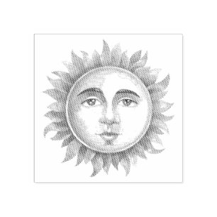 Create Your Own Mystical Full Sun Rubber Stamp