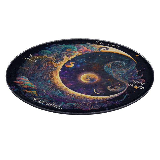 Create Your Own Mystical Mermaid Moon Cutting Board (Corner)