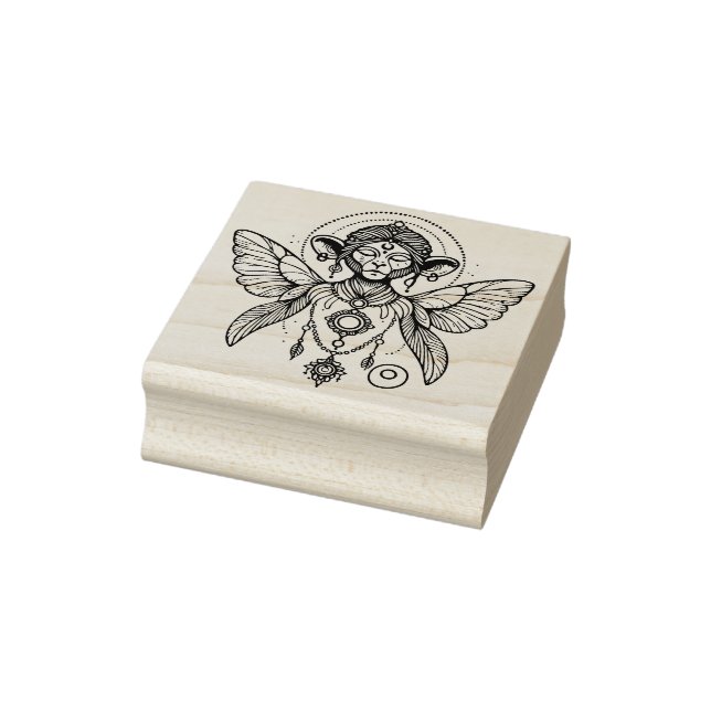 Create Your Own Mystical Monkey Fairy Shaman Rubber Stamp (Stamp)