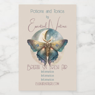 Create Your Own Mystical Moon Moth Food Label