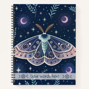 Create Your Own Mystical Moonglow Moth Notebook