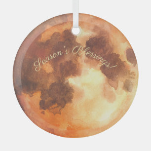 Create Your Own Mystical Orange Moon Glass Tree Decoration