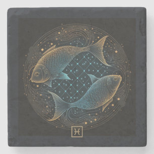 Create Your Own Mystical Pisces Stone Coaster