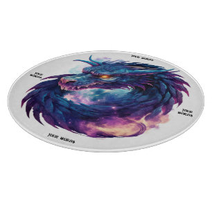 Create Your Own Mystical Purple Dragon Cutting Board