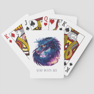 Create Your Own Mystical Purple Dragon Playing Cards
