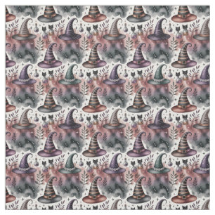 Create Your Own Mystical Samhain Witch Hats Cats Fabric
