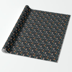 Create Your Own Mystical Seer Wolf Familiar Wrapping Paper