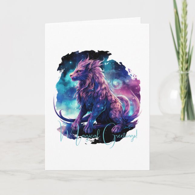 Create Your Own Mythical Chimera Fantasy Creature Card (Front)