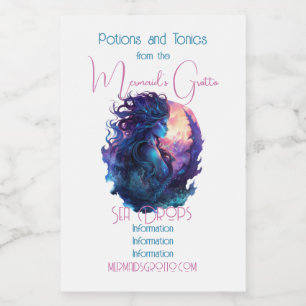 Create Your Own Mythical Mermaid Food Label