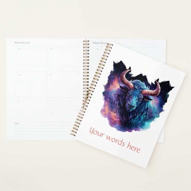 Create Your Own Mythical Minotaur Bull Planner (Display)