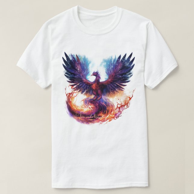 Create Your Own Mythical Phoenix Firebird T-Shirt (Design Front)