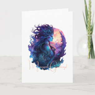 Create Your Own Mythical Siren Mermaid Card