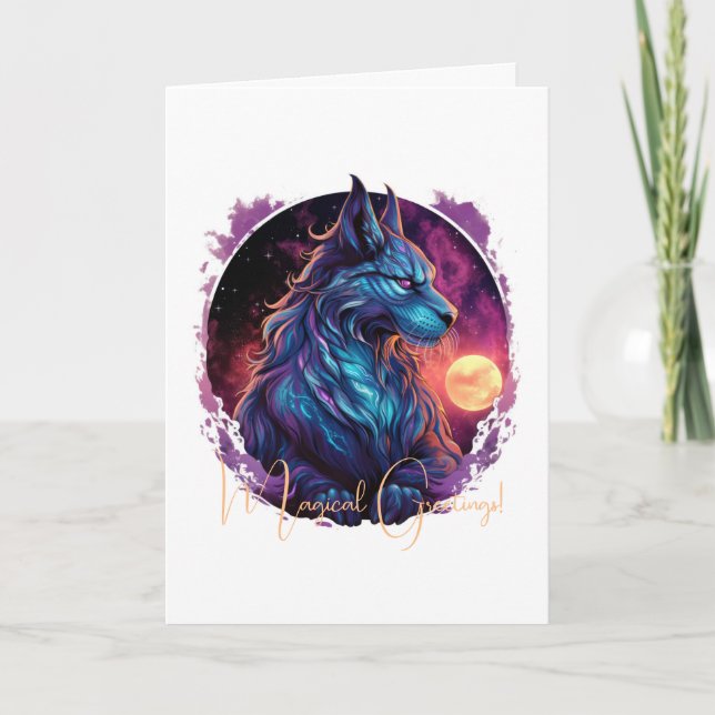 Create Your Own Mythical Sith Wild Cat Card (Front)