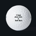 Create Your Own Name Custom Golf Balls<br><div class="desc">Create Your Name Custom Golf Balls. Add your name or personalise your message to make a funny gift for family or friends on occasions like birthdays or Christmas. Choose the brand and pack size from the options menu.</div>