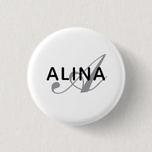 Create Your Own Name Monogram Design 1¼ Round 3 Cm Round Badge
