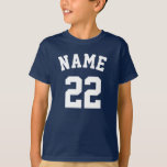 Create Your Own Name Number Sports Jersey Kids T-Shirt<br><div class="desc">Create Your Own Name Number Sports Jersey Kids T-Shirt. Choose the size and colour from the options menu.</div>