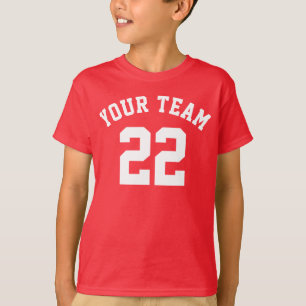 Create Your Own Name Number Sports Jersey Kids T- T-Shirt