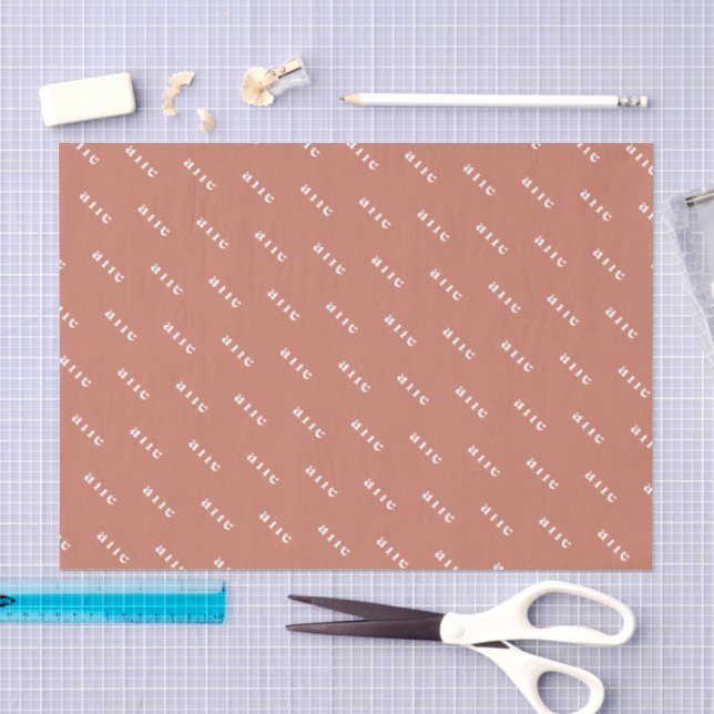 Create Your Own Name Personalised Tissue Paper (Craft)