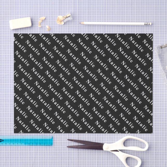 Create Your Own Name Personalised Tissue Paper (Craft)