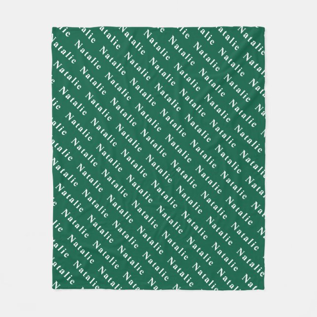 Create Your Own Name Personalized Fleece Blanket (Front)