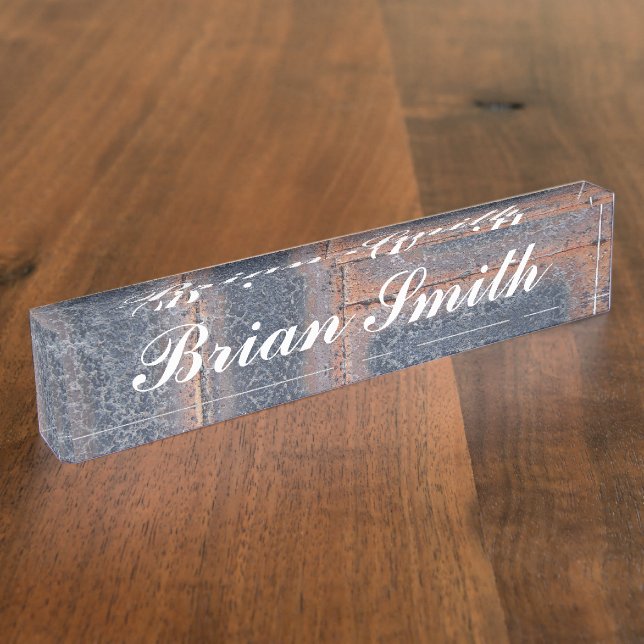 Create your own name plate (Side)