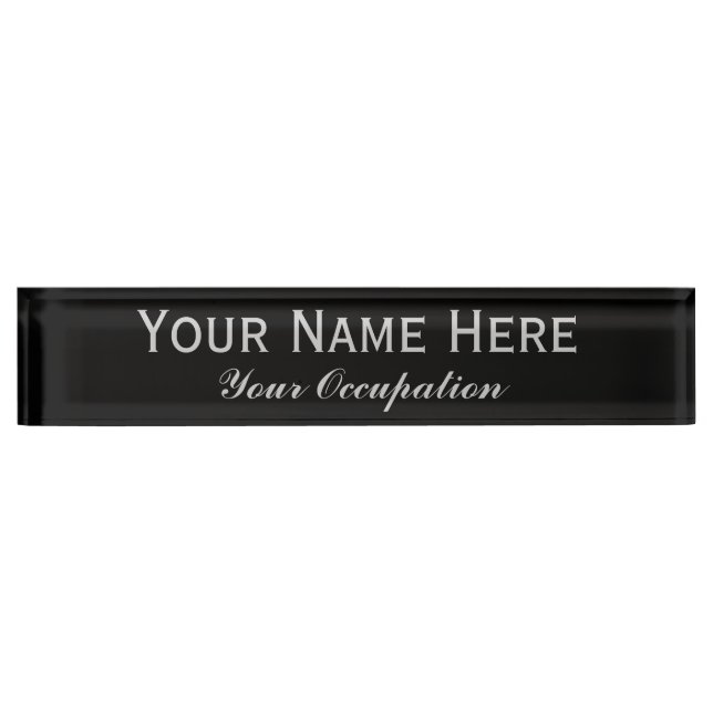 Create Your Own Nameplate (Front)