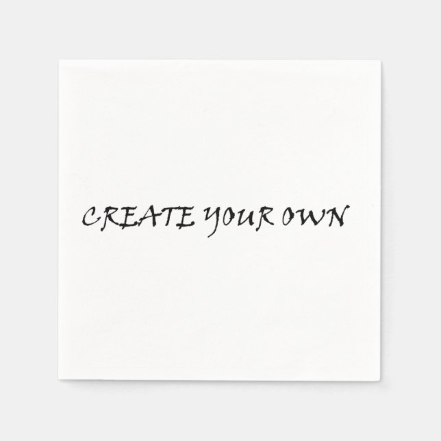 Create your own napkin (Front)