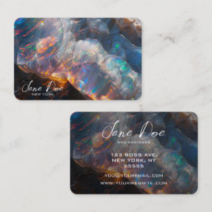 Create Your Own Natural Opal Business Card