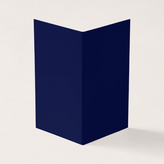 Create Your Own navy blue Custom personalized Business Card (Outside)