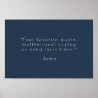 Create Your Own Navy Blue Quote