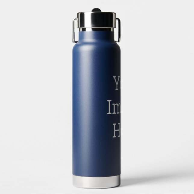 Custom Water Bottle Style: Thor Copper Vacuum Insulated Bottle, Size: Water Bottle  (739 ml) (25 oz) - w/ pop-up straw, Colour: NullValue (Front)
