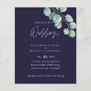 Create Your Own NAVY White Sage Eucalyptus Wedding