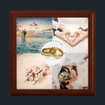 Create Your Own Newlyweds Wedding Photo Collage Gift Box<br><div class="desc">Create Your Own Newlyweds Wedding Photo Collage gift box</div>