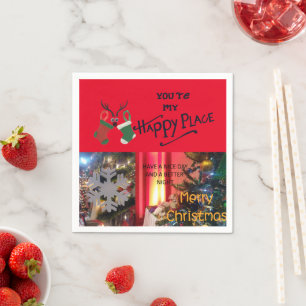 Create Your own Nice Happy Place Napkin