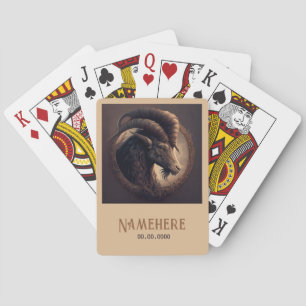 Create Your Own Noble Ram Aries Playing Cards