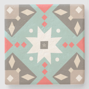 Create Your Own Nordic Style Winter Stars Yule Stone Coaster