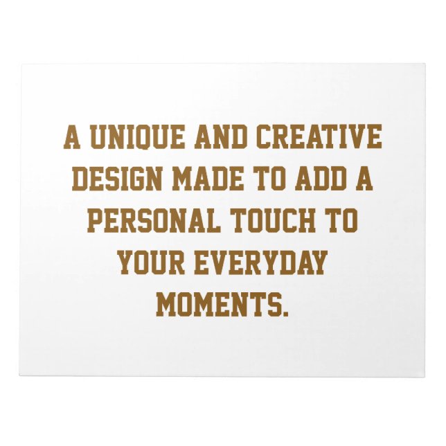 Create Your Own Notepad (Front)