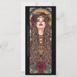 Create Your Own Nouveau Hedge Witch Bookmark Card