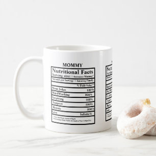 Create your own nutritional facts Mothers day Coffee Mug