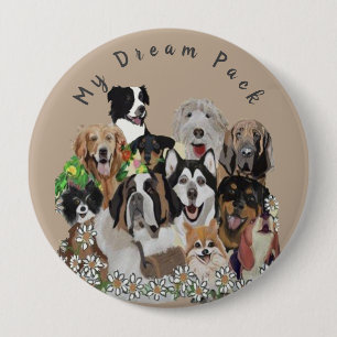 Create Your Own Or Not Template Happy Dog Pack But 10 Cm Round Badge