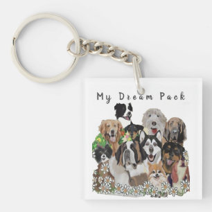 Create Your Own Or Not Template Happy Dog Pack   Key Ring