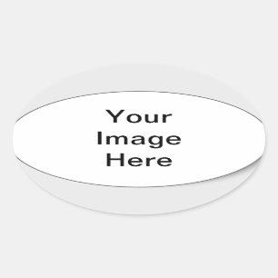 Create Your Own Original Personalised Gifts Oval Sticker