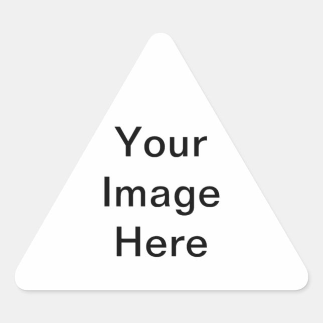 Create Your Own Original Personalised Gifts Triangle Sticker (Front)