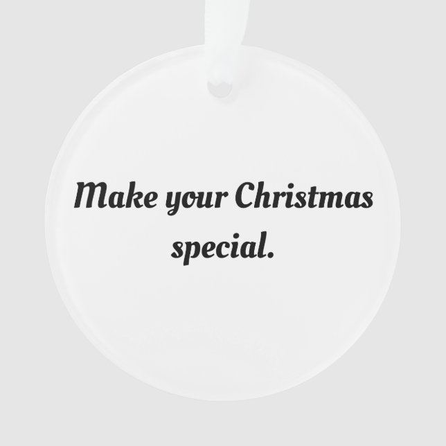 Create your own ornament (Front)