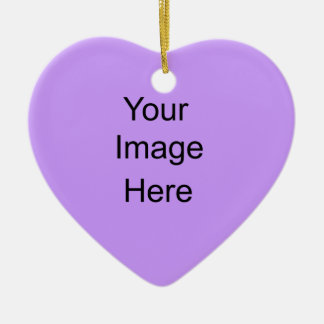Create your own Ornament Light Lavender Heart