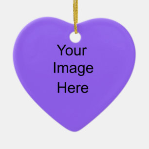 Create your own Ornament Light Purple Heart