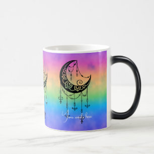 Create Your Own Ornate Boho Moon Silhouette Magic Mug